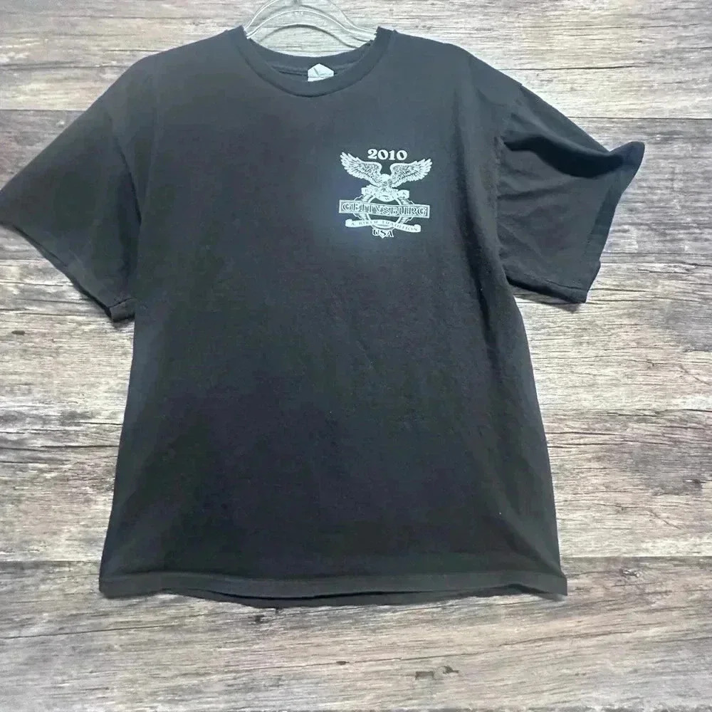 Gettysburg Bike Week 10th‎ Anniversary Biker Mens Short Sleeve Tee